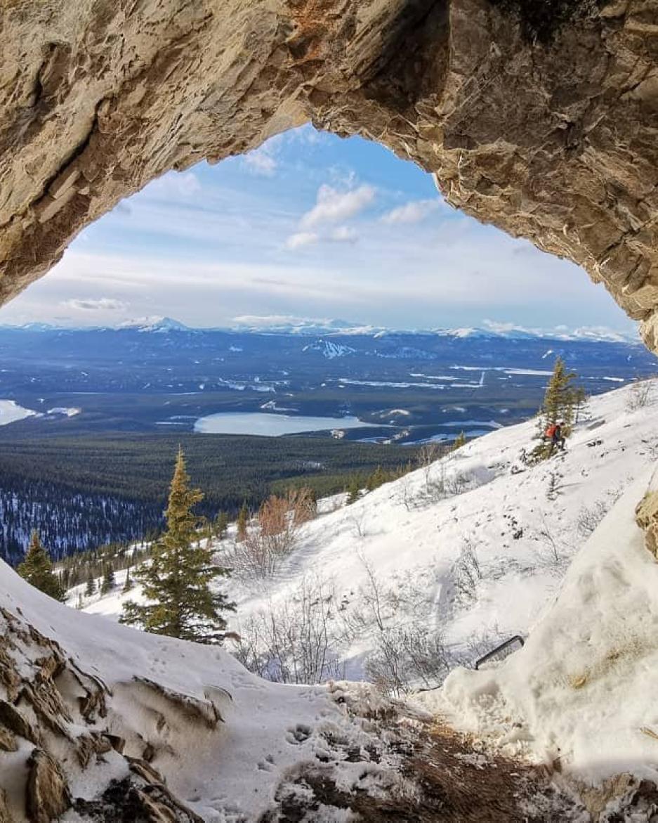 Views of Whitehorse from the Gray Mountain cave