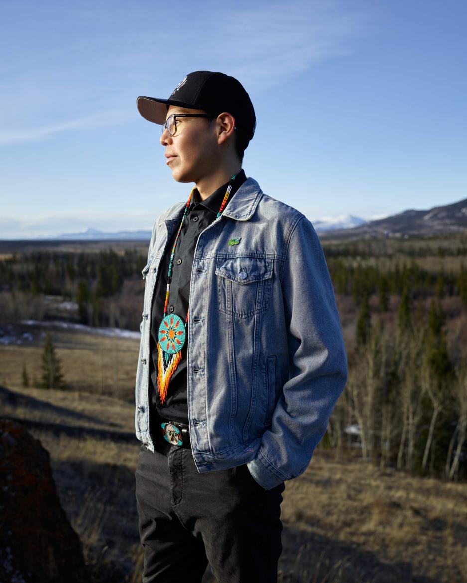 Ta'an Kwäch'än Council citizen Stewart on his traditional territory