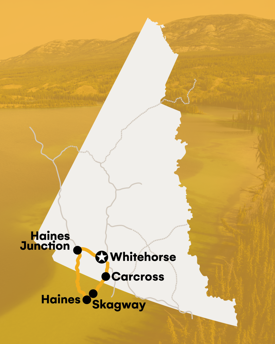 The Yukon Golden Circle road map itinerary