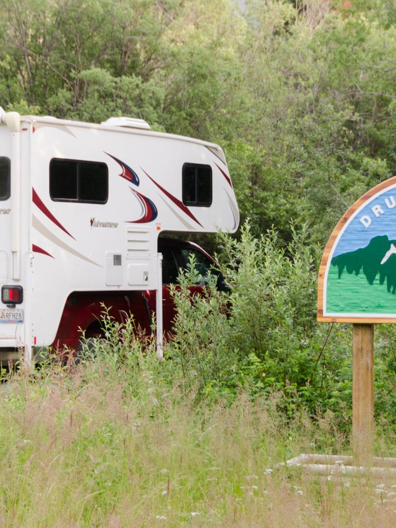 Drury Creek campground sign
