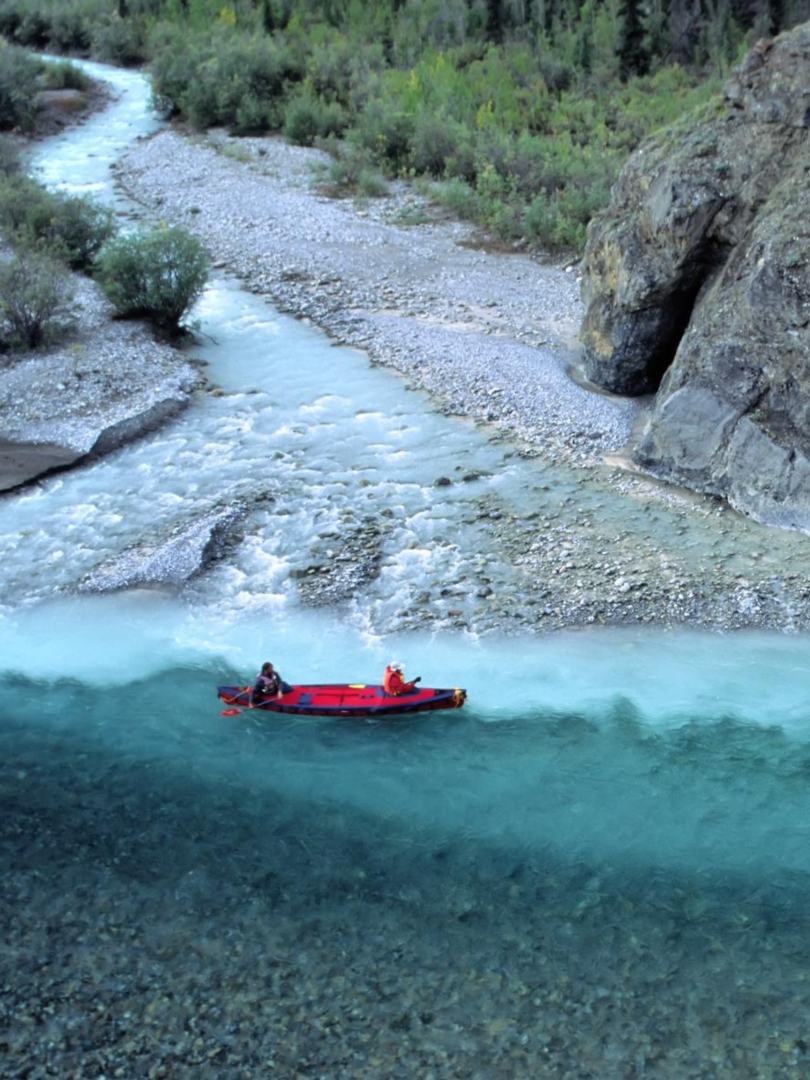 Snake River canoe trip Yukon. 