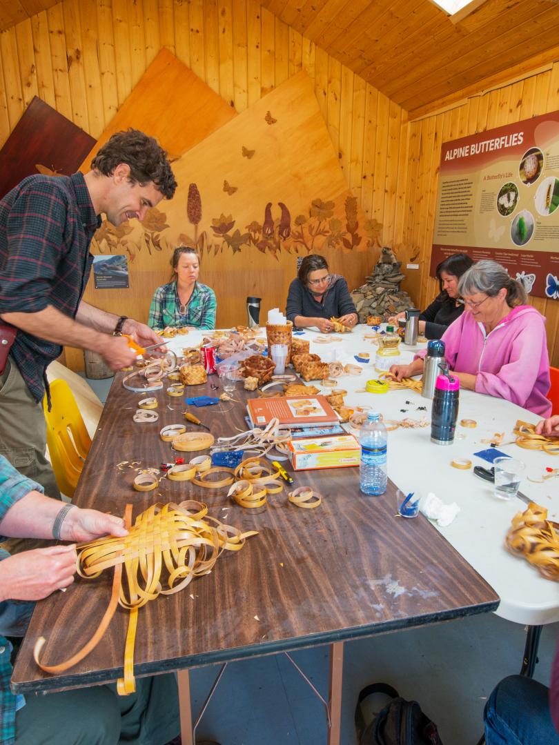 People doing arts and craft