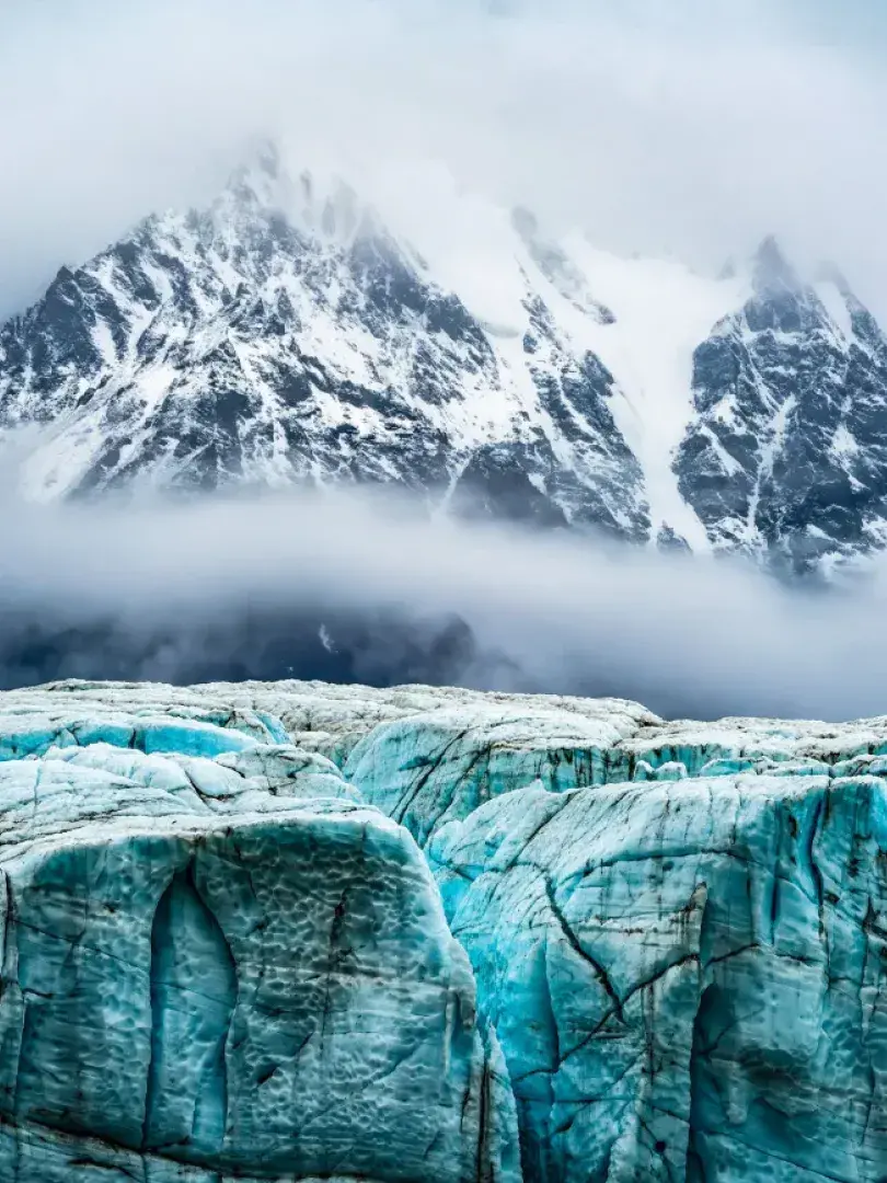 Image of the massive Donjek Glacier