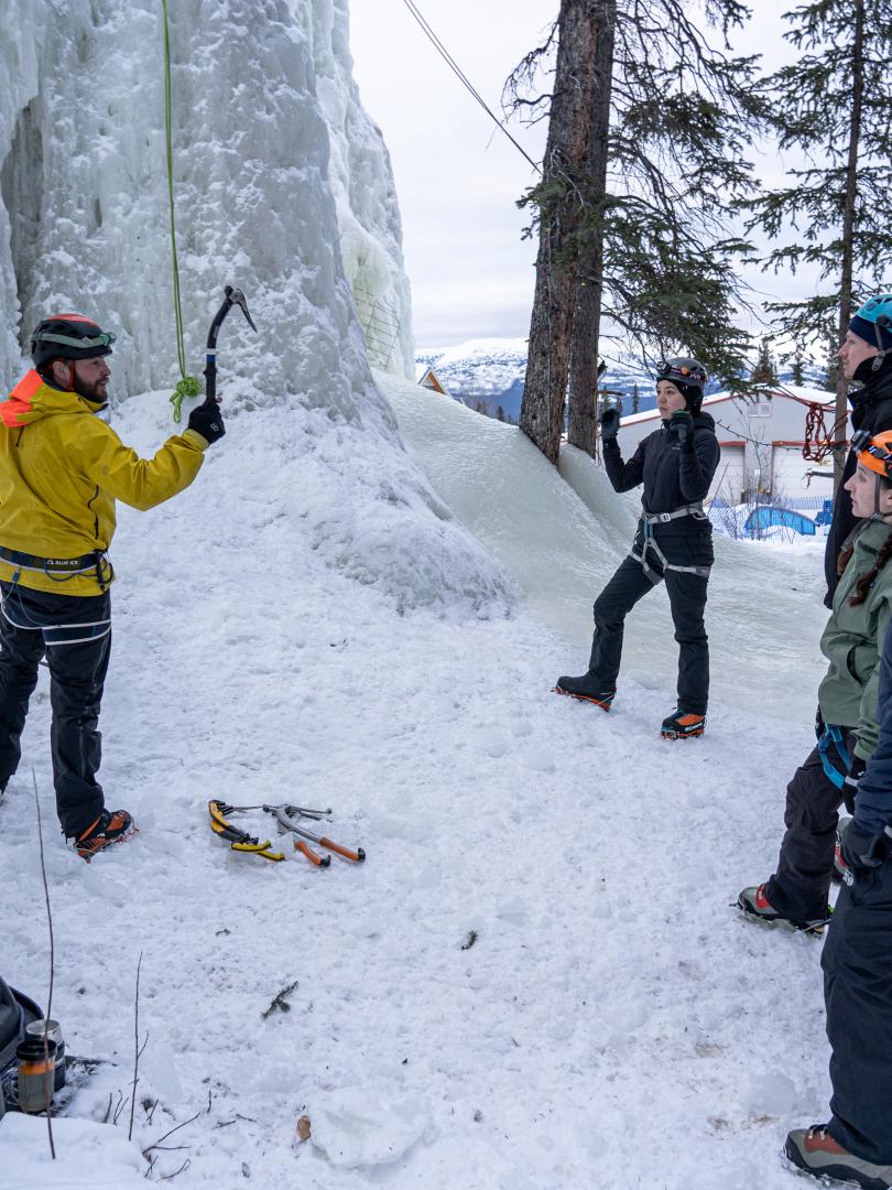 Ice climbing experience at ice tower