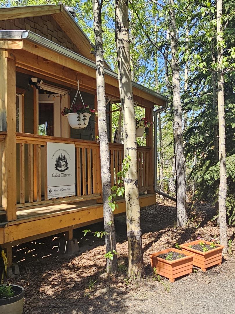 Photo of outside of cabin