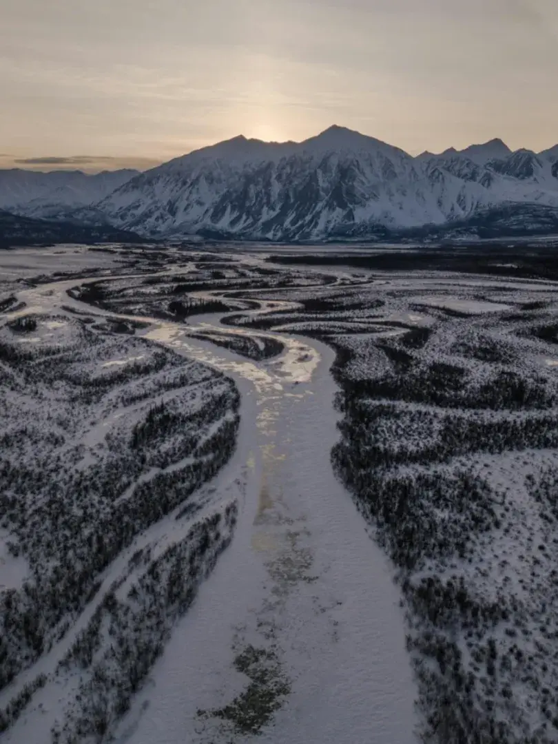 Kluane National Park in winter