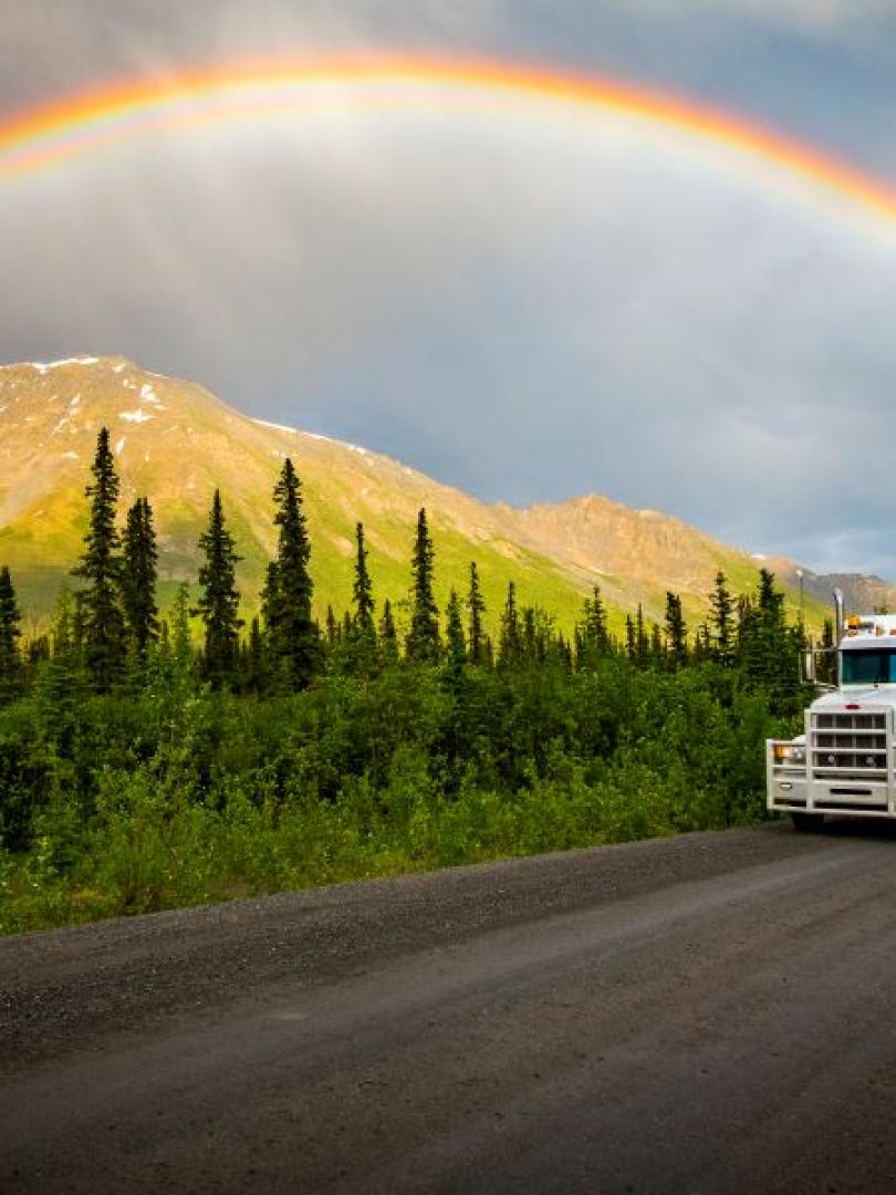 Ruby Range Adventure Arctic Dream Dempster Highway Summer  Truck on the dempster.jpg