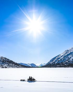 Bonneville Lake snow machine