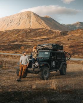 A couple at Haines Pass