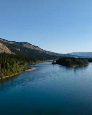 birdeye view of the yukon river