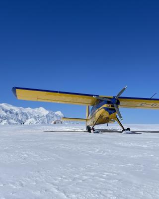 Our Helio with Mt Logan in the background