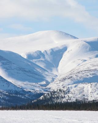 Frozen Fish Lake in the Yukon