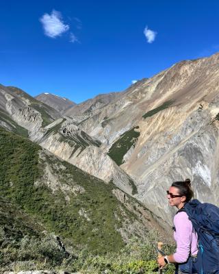 Hiker in Kluane National Park