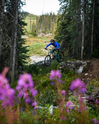 Sam on a bike