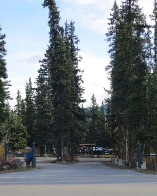 Entrance to a Yukon campground