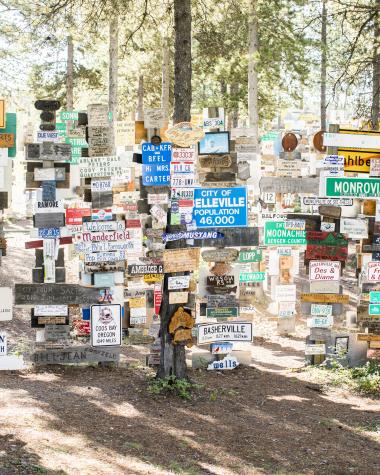 The Sign Post Forest in Watson Lake