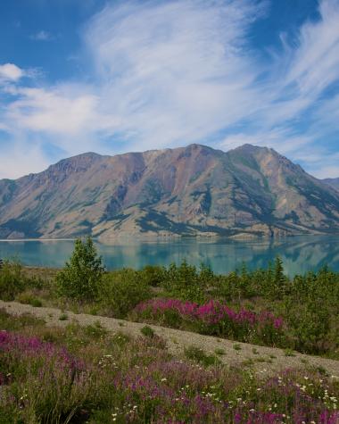 Views of Kathleen Lake from the Alaska Highway
