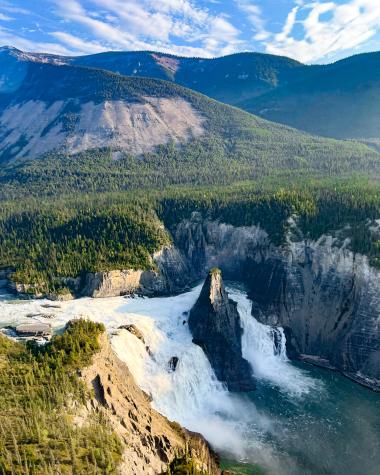 Fly over Virginia Falls