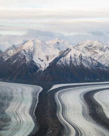 Flightseeing over kaskawulsch glacier