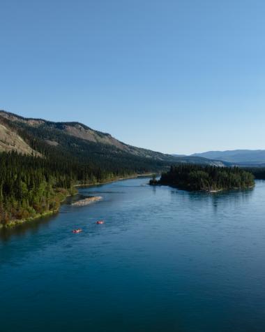 birdeye view of the yukon river