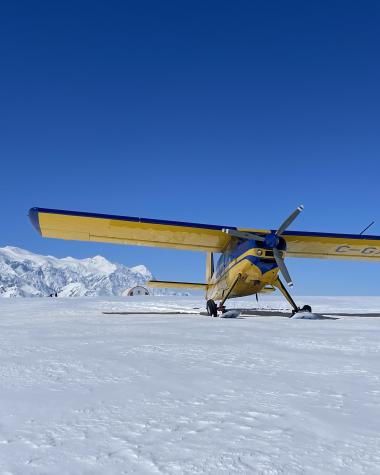 Our Helio with Mt Logan in the background