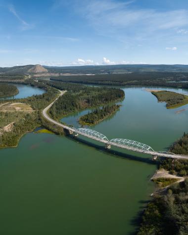 Ariel view of Carmacks