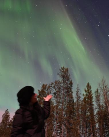 Northern lights in Whitehorse
