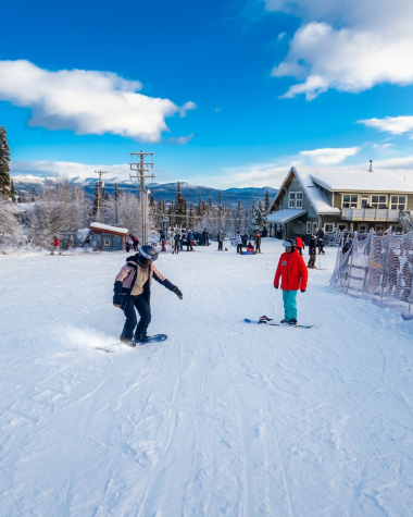 Snowboard lesson on Bunny Hill