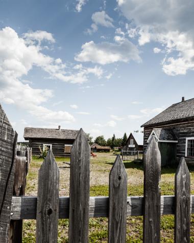 Historic buildings at Fort Selkirk