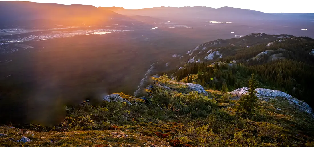 Landscape mountain front